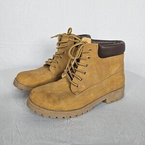 SO | Ankle Boot | Lace-Up Utility | Tan | Women's Size 7M